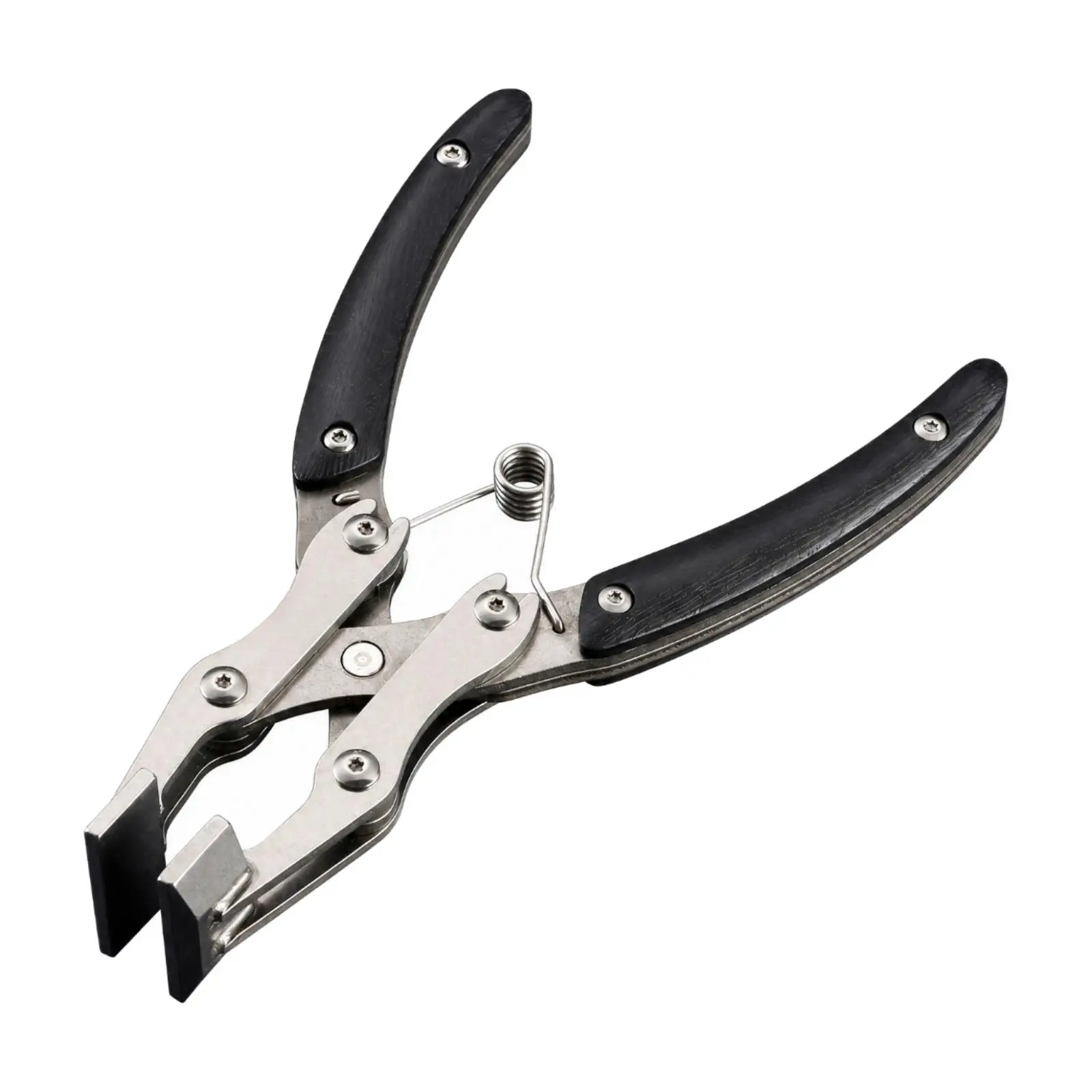 Stainless Steel Leatherworking Pliers for Edge Folding Craft Tool for Leather DIY Hand Press Tool for Leathercraft Projects