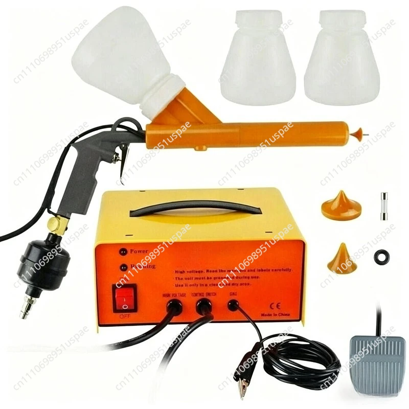 Easy to Operate Metal Spraying Machine Painting Equipment 100% QA Powder Coating gu n with Plastic Bottle