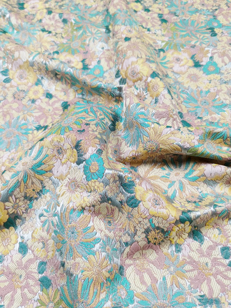 Jacquard Brocade Windbreaker Fabric for Sewing Diy Autumn Winter Coat Suit Clothing Polyester Material Fashion Cloth