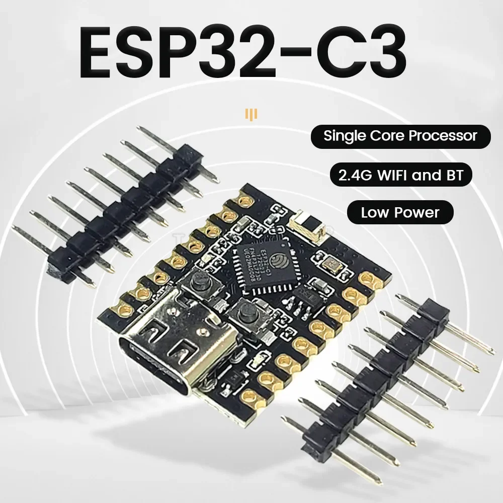 ESP32C3 Development Board Mini Wifi BT Module Type-C ESP32-C3 16Pin RISC-V 32-Bit Single-Core Processor Expansion Board