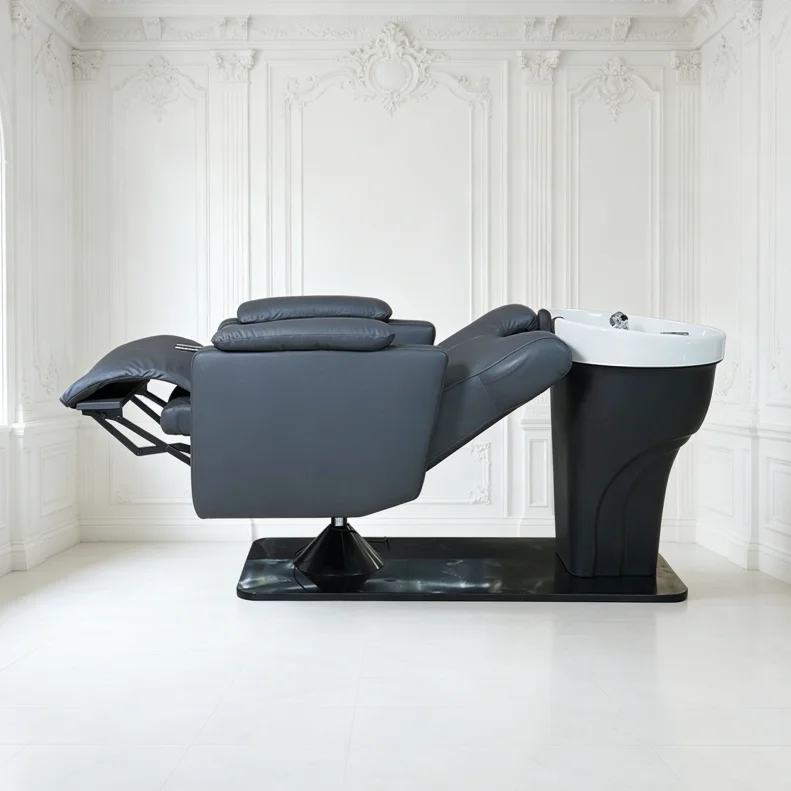 Salon Furniture Shampoo Bed Lying Down Wash Hair Shampoo Chair Beauty Products with Massage Function