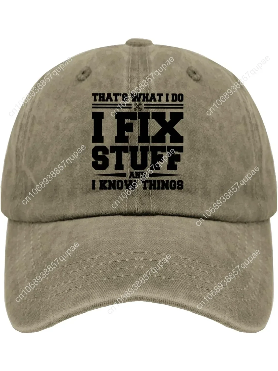 

That's What I Do I Fix Stuff and I Know Things Dad Hats for Men Graphic Baseball Cap Adjustable