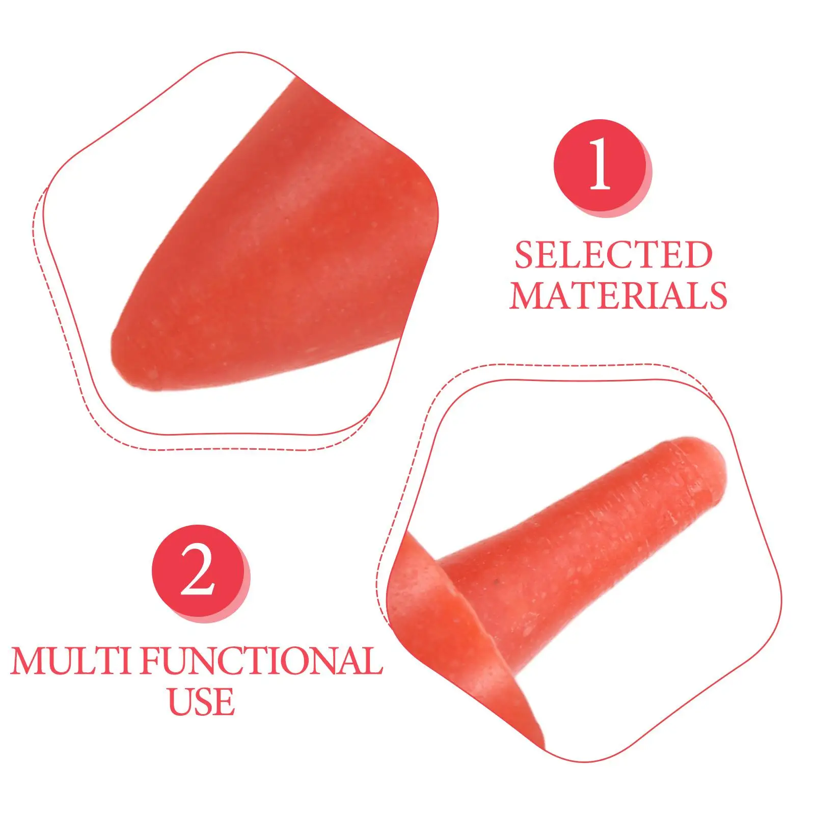 100 Pcs Mini Decor Bead Kid Nose Carrot Winter Supply Parts Snowman Accessory Craft Diy Kit Outdoor Decoration Material For