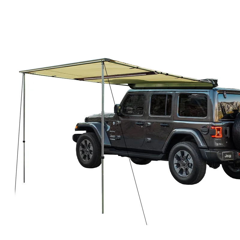 2X2.5M With LED Light Hot Sales Outdoor Hiking Custom Vehicle SUV Roof Side 4x4 Car Awning For Outdoor Camping