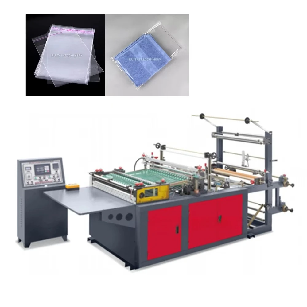 Automatic Biodegradable Plastic Bag Making Machine and Machine Making the Bags Plastic PE