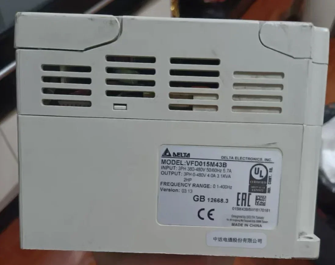 Used VFD015M43B converter, 1.5 kw 2