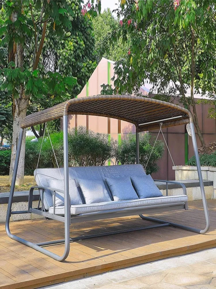 

Outdoor swing patio hammock outdoor villa garden rattan chair