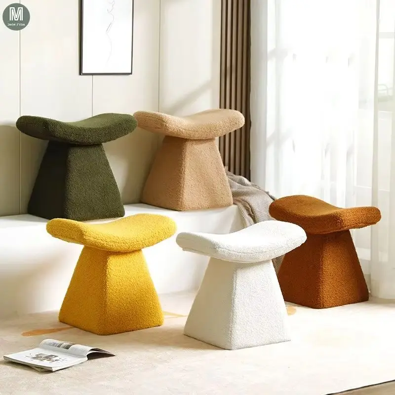 

Makeup Stools Bedroom Dressing Chairs Shoe Changing Stools Household Sofas Side Ottomans Simple Footrest Bench Vanity Chair Ins