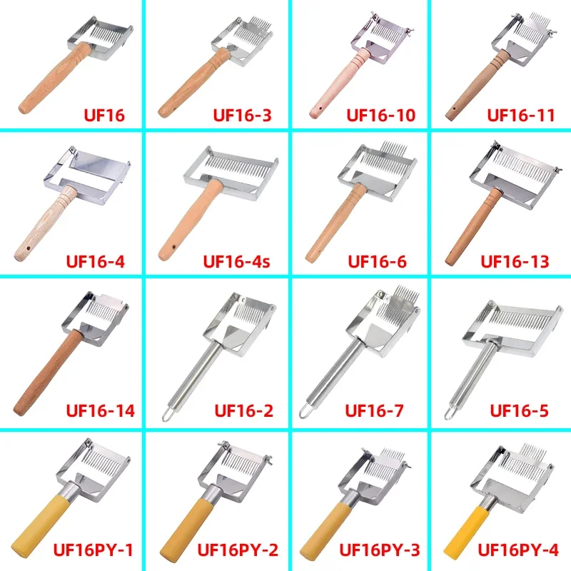 

Beekeeping Honey Uncapping Tools Scraper Honey Cutter Beehive Honeycomb Scraper Equipment Wooden Handle Uncapping Fork Shovel