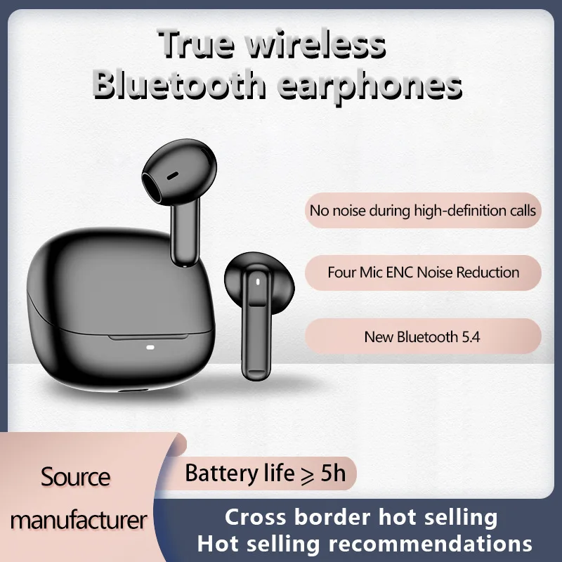 Siri Voice Assistant Support Four-Mic ENC Noise Reduction Wireless Bluetooth Earphones HiFi High Definition Sound Quality Earpod