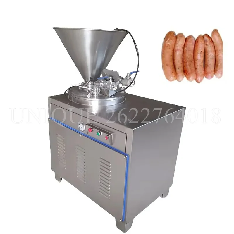 Salame automático cachorro-quente salsicha vermelha enchimento stuffer fabricante de carne salsicha que faz a máquina máquina de processamento de salsicha