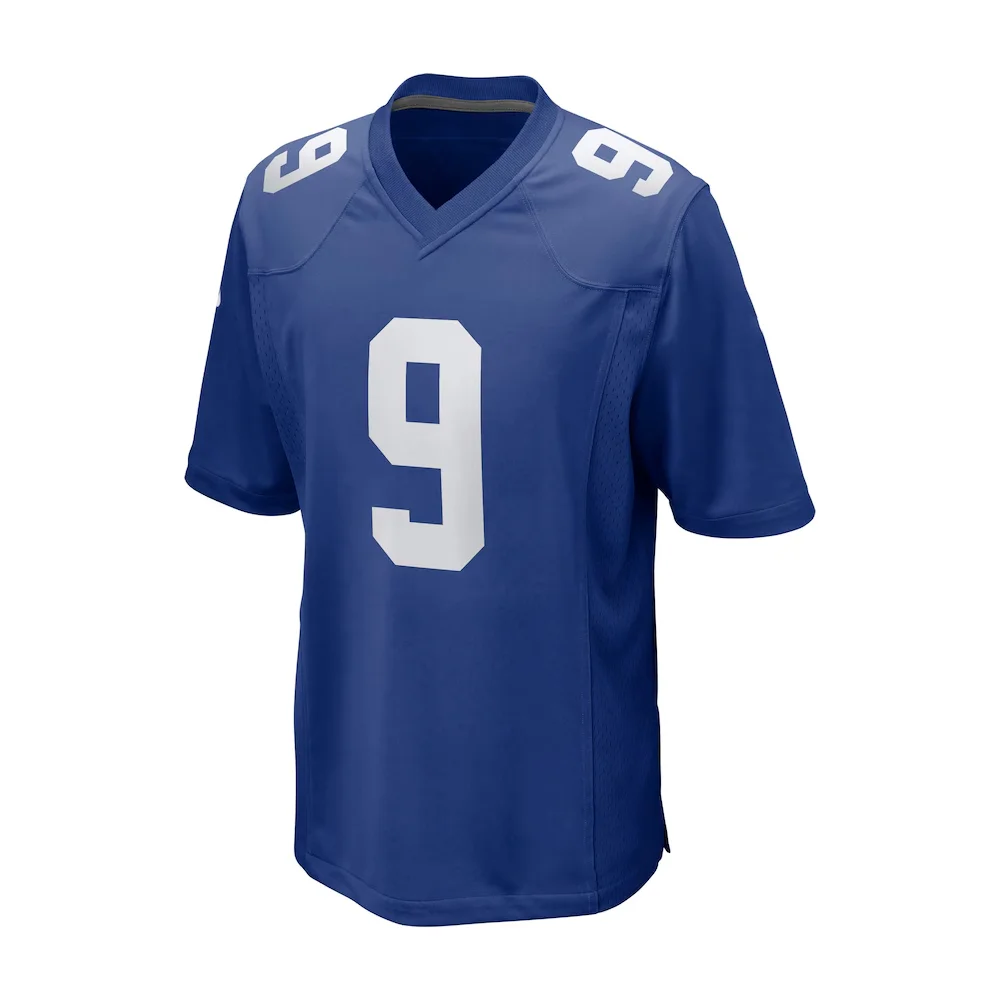 New York Unisex T-shirt American Football Summer Adult 3D jerseys Football jerseys Training jerseys Giants Nabors No. 9 T-shirt