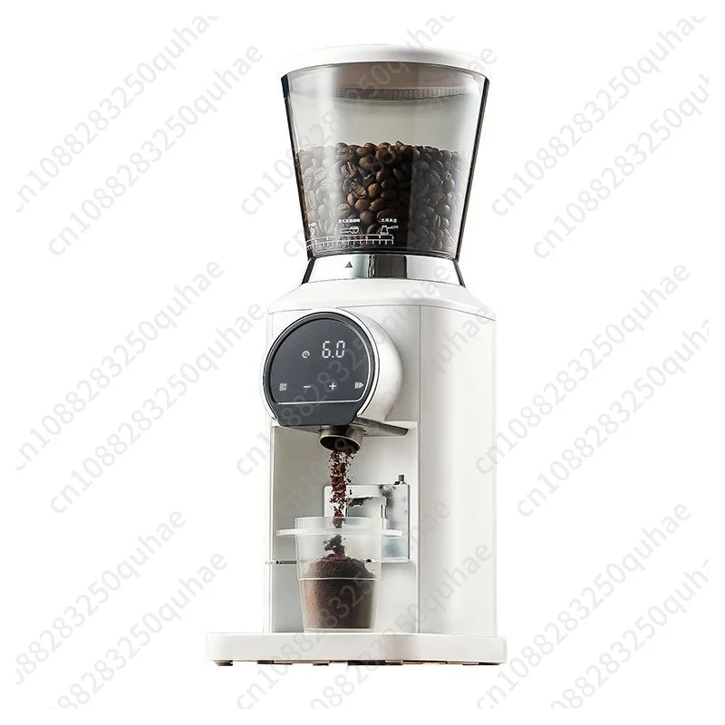

Lumo Cross-border White Cyclone Small Home Commercial Office Grinder Semi-automatic full-function coffee grinder