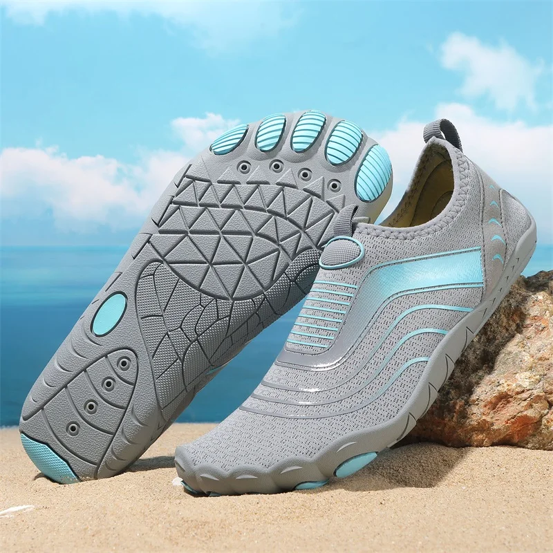 Men Water Shoes Women Swimming Shoes Wading Shoes Quick Dry Barefoot Sandals Five Finger Beach Shoes Aqua Shoes Yoga Gym Shoes