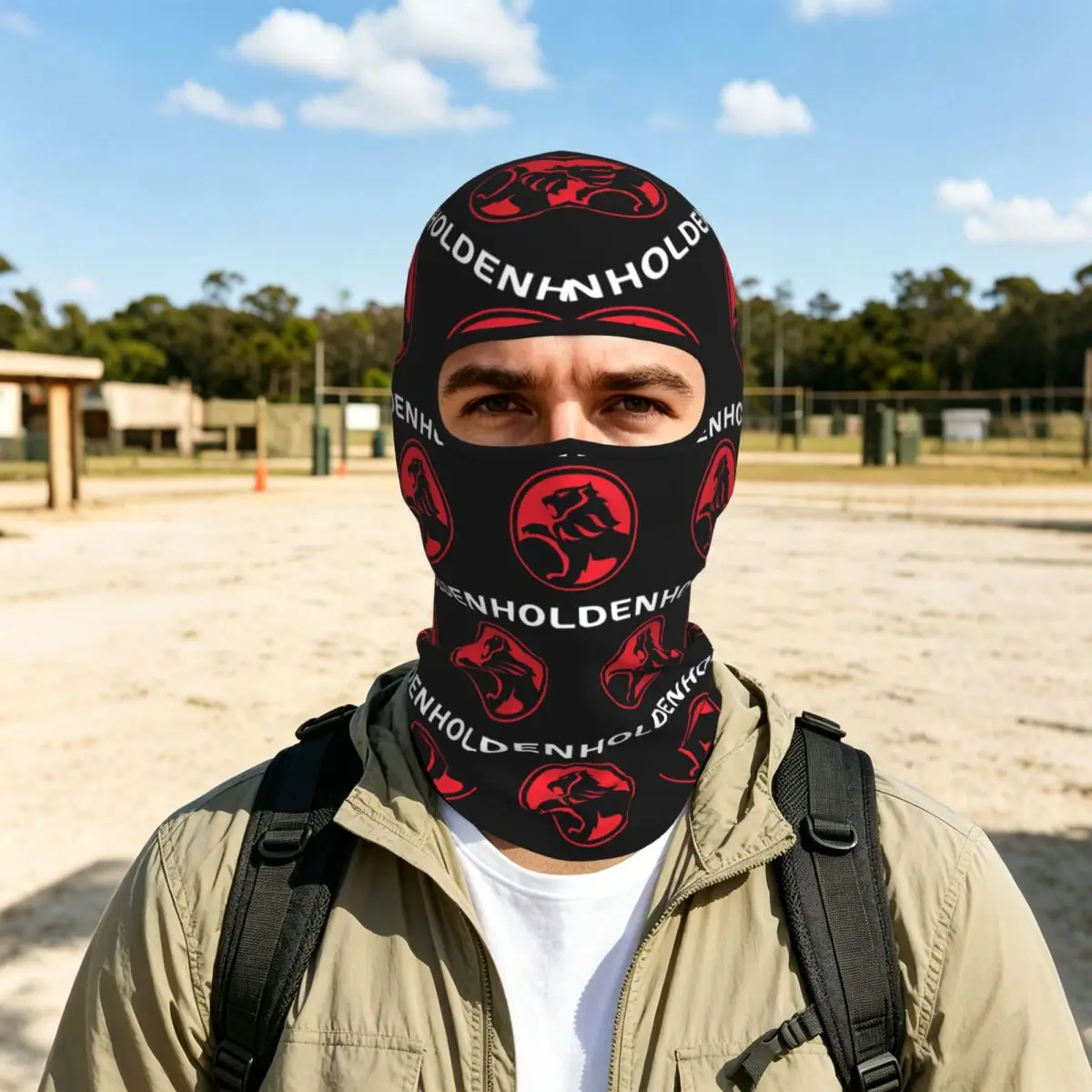 Best Seller Holden Logo Merchandise Breathable Thin Balaclava Full Face Mask Sun Protection Neck Gaiter For Motorcycle Cycling