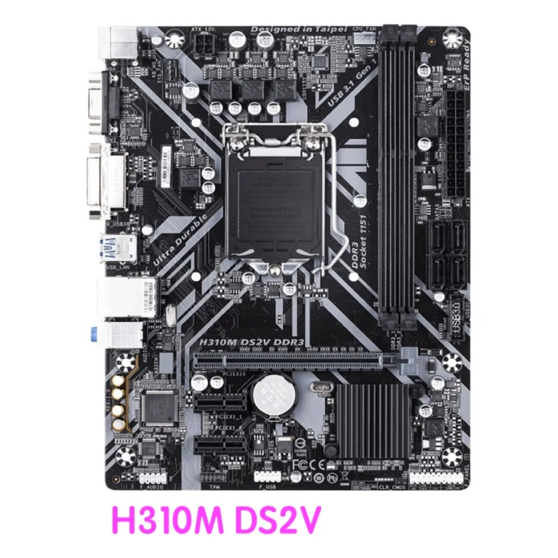 

Suitable For Gigabyte H310M DS2V DDR3 Motherboard LGA 1151 DDR3 Mainboard 100% Tested OK Fully Work