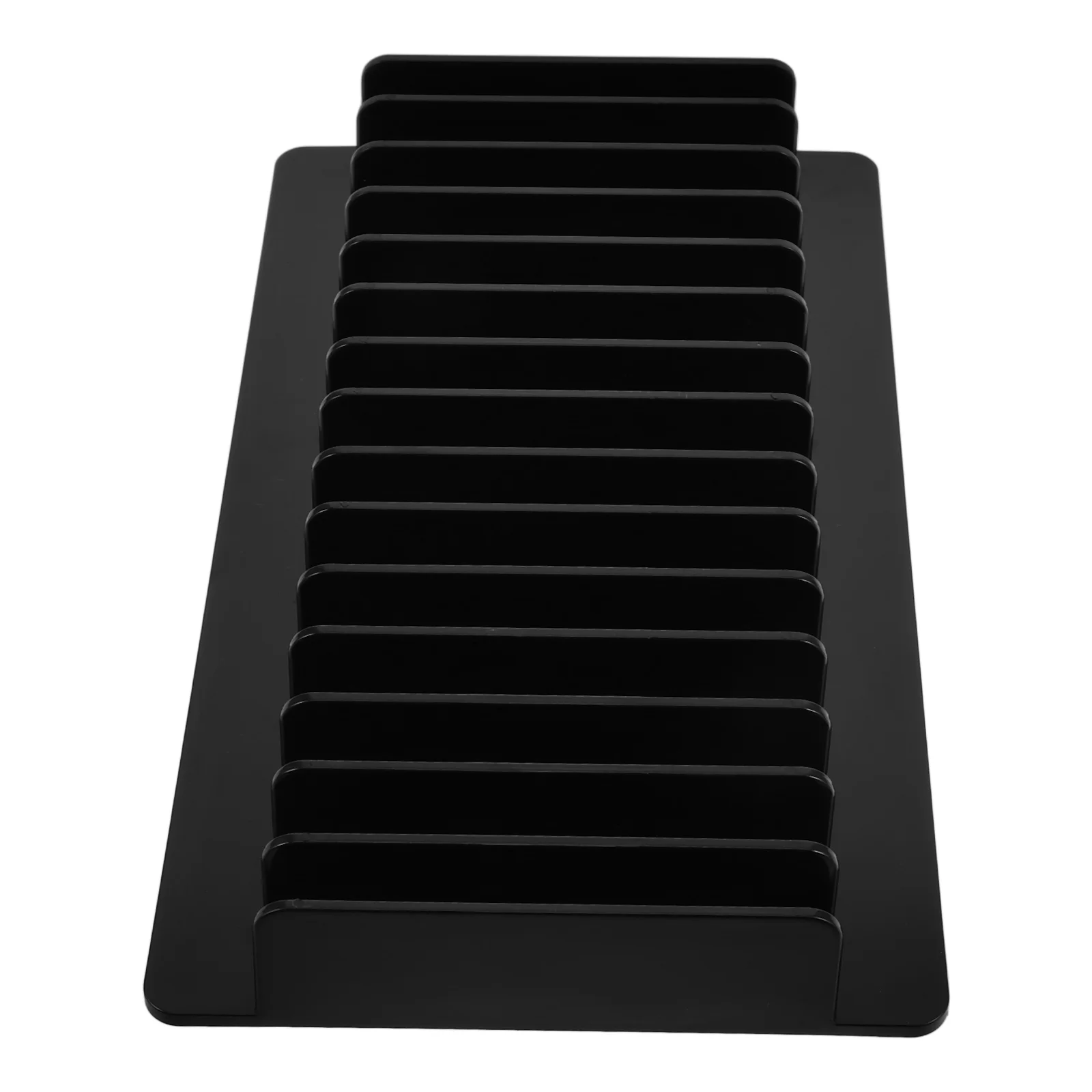 

Mobile Phone Storage Box Multi Cell Organizer Headphone Holder Desktop Rack Black Case Office