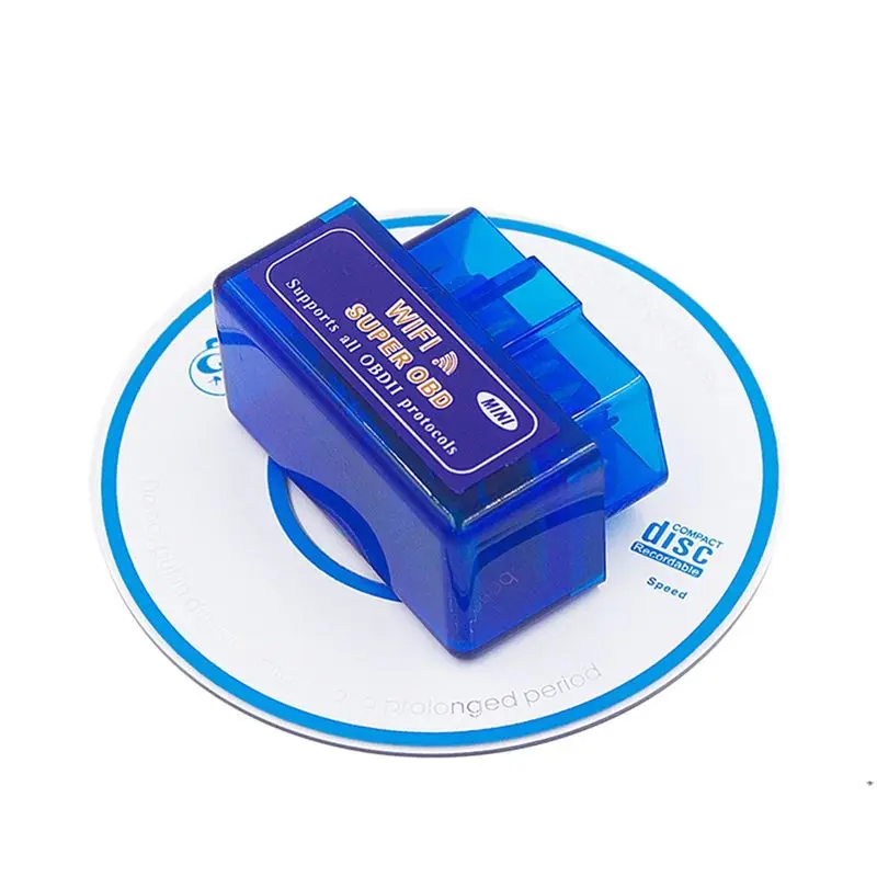 QWE-Mini Auto Code Reader Bluetooth-Compatible PIC18F25K80 Double PCB Car Scanner OBD2 ELM-327 1.5 BT/WIFI C