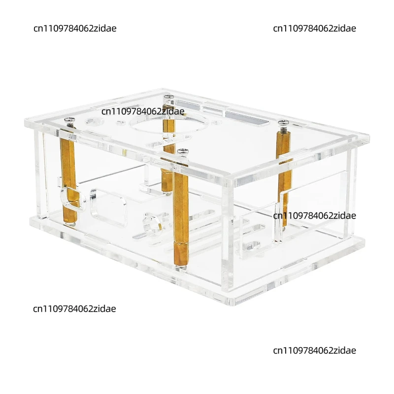 For Orange Pi 4PRO Acrylic Case Protective Shell Support Mount Cooling Fan for Orange Pi 4 Pro