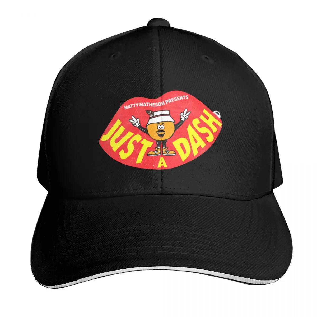 Matty Matheson Merch Just A Dash Lips Art Baseball Cap Gift for Him Her Casual Daily Wear Quick Dry Performance