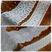 Bilateral Embroidery Cotton Fabric, Openwork Flower Lace Trim, DIY Clothes, Curtains, Sofa Cover, Quilt, Doll Clothes Material - AliExpress 15