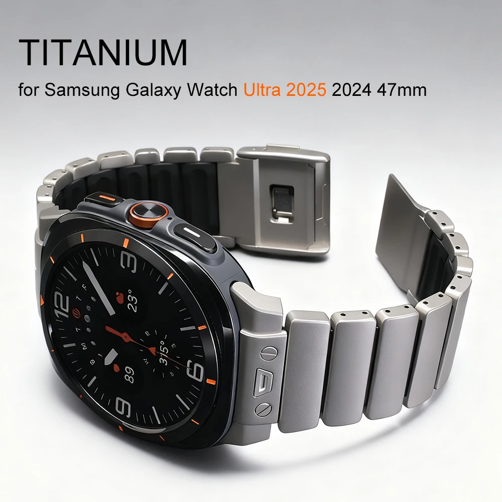 

Luxury Titanium Strap for Samsung Galaxy Watch Ultra 2025 Metal Watchband for SAMSUNG GALAXY WATCH ULTRA 47MM 2024 Accessories