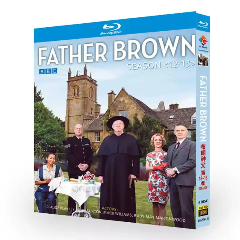 

BD Blu-ray TV Series Father Brown Seasons 12–13 Final Edition 4-Disc Box Set