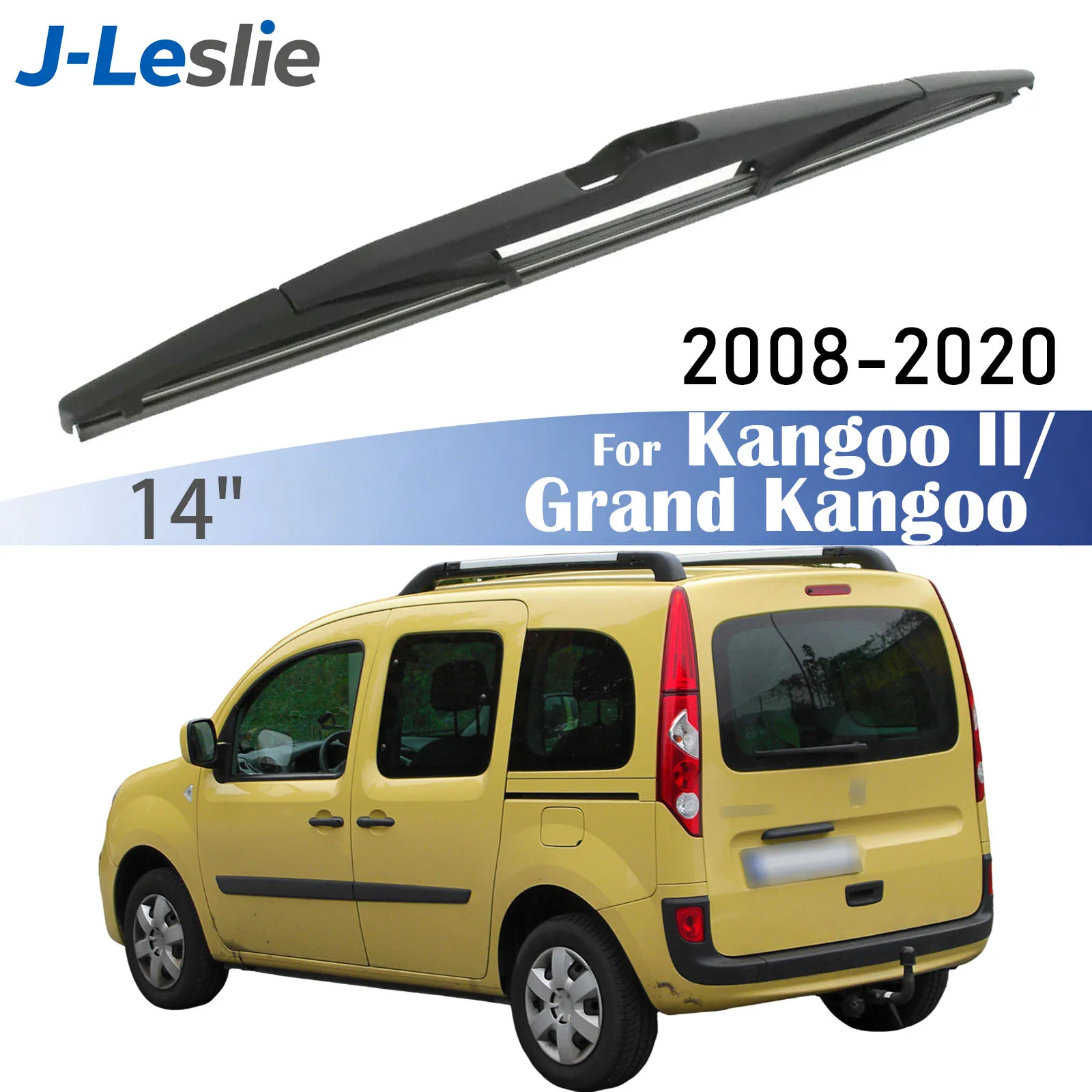 14-Zoll-Heckwischerblatt für Renault Kangoo II 2 MK2 Grand Kangoo 2008-2020 Windschutzscheibenwischer Scheibenreiniger Fensterzubehör scheibenwischer Hinten Heckwischerarm
