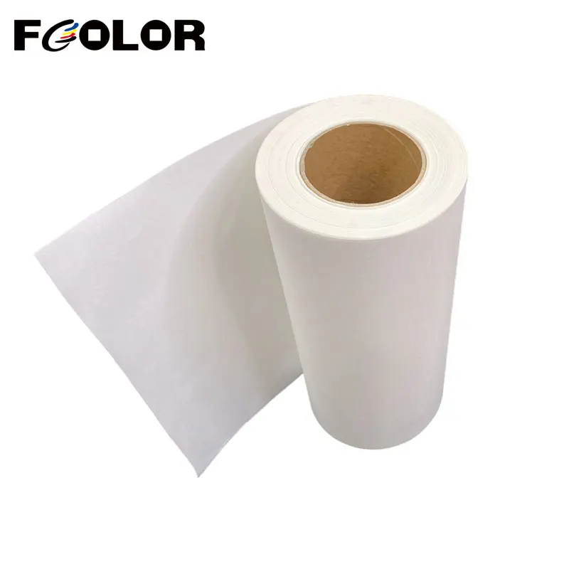 Fcolor DTF Film Roll 30cm/33cm*100m Heat Transfer Film Tear At Will for Epson L1800 XP600 L805 A3 DTF Printer Hot Peel PET Film