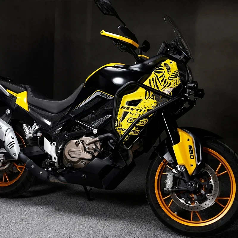 For QJMOTOR SRT 650 Motorcycle Body Fairing StickerTank Pads Gas Knee Grip Traction Sticker Protector
