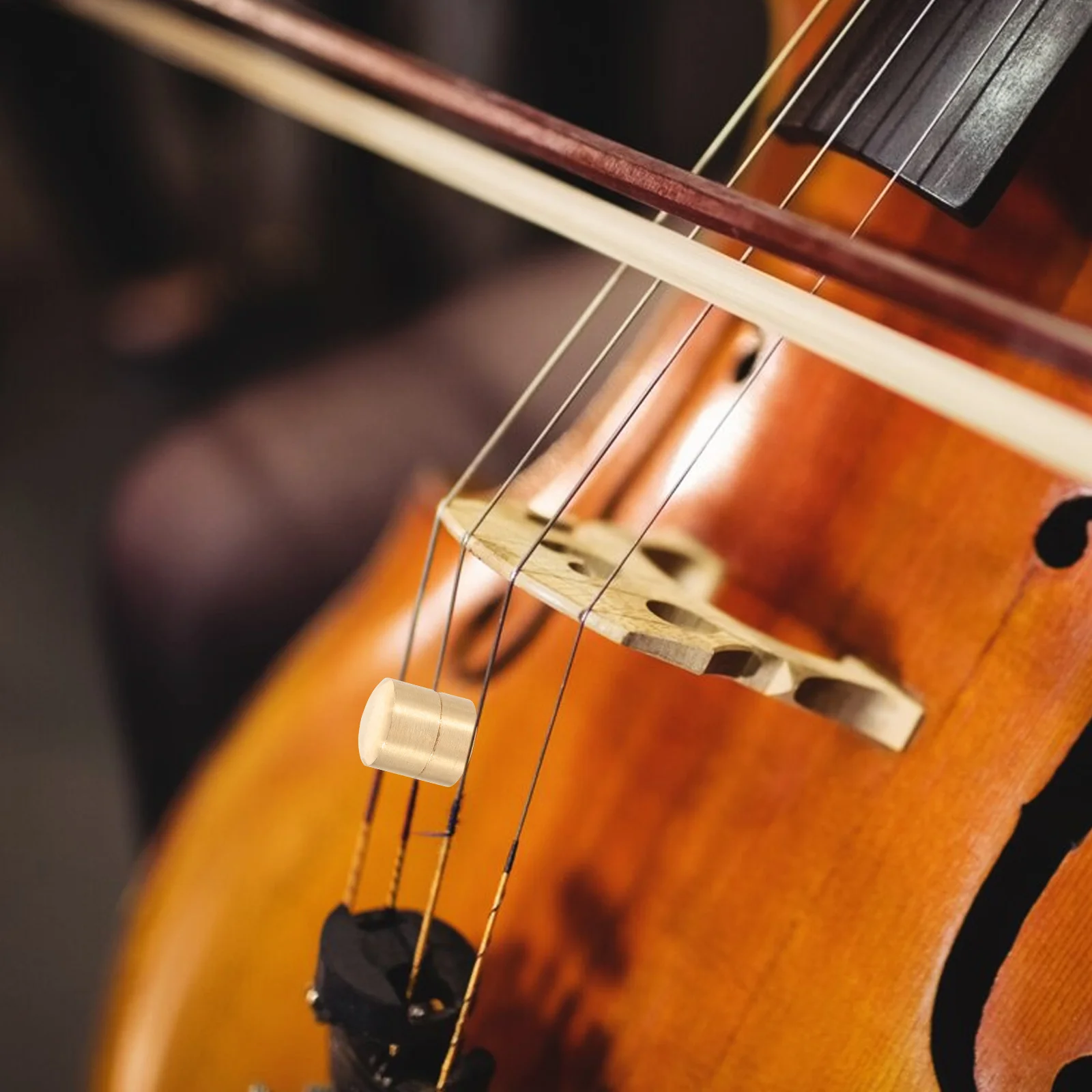 

Cello String Mute Wolf Tone Reducer Sturdy Comfortable Use No Damage Surface Easy Installation Removal Cello String