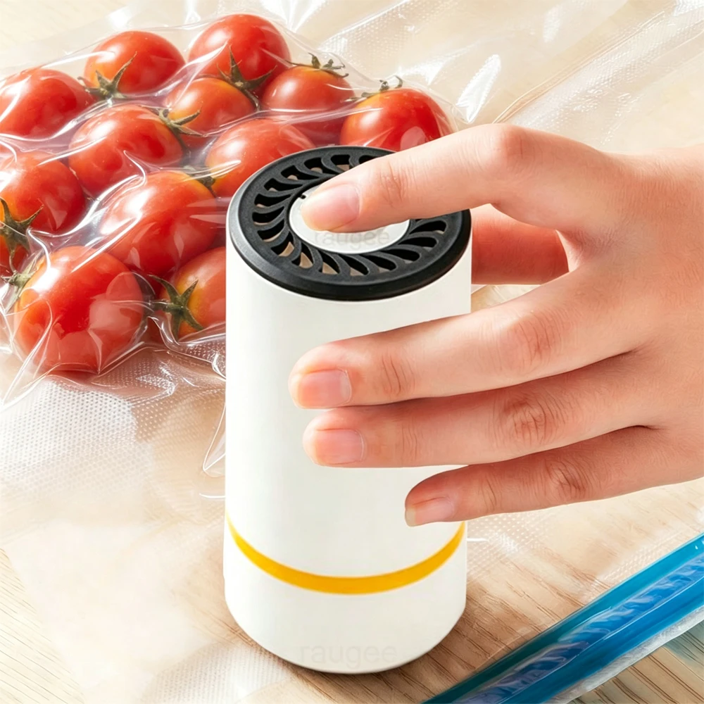 Vacuum Sealer Pump Mini Electric Air Pump for Food Fresh-Keeping Vacuum Sealed Bag Automatic Vacuum Compression Machine