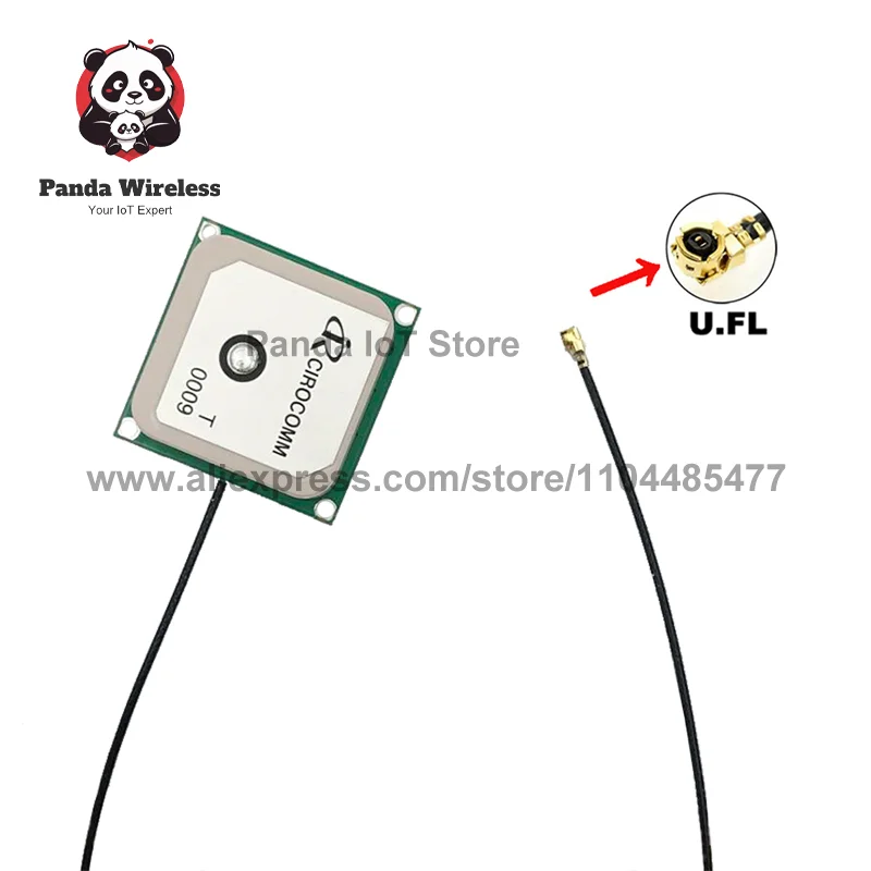 2PCS Cirocomm T0009 GPS GLONASS BD 25x25x4mm Ceramic Active Patch Antenna Low Cost 1575 42MHz For Navigation Applications