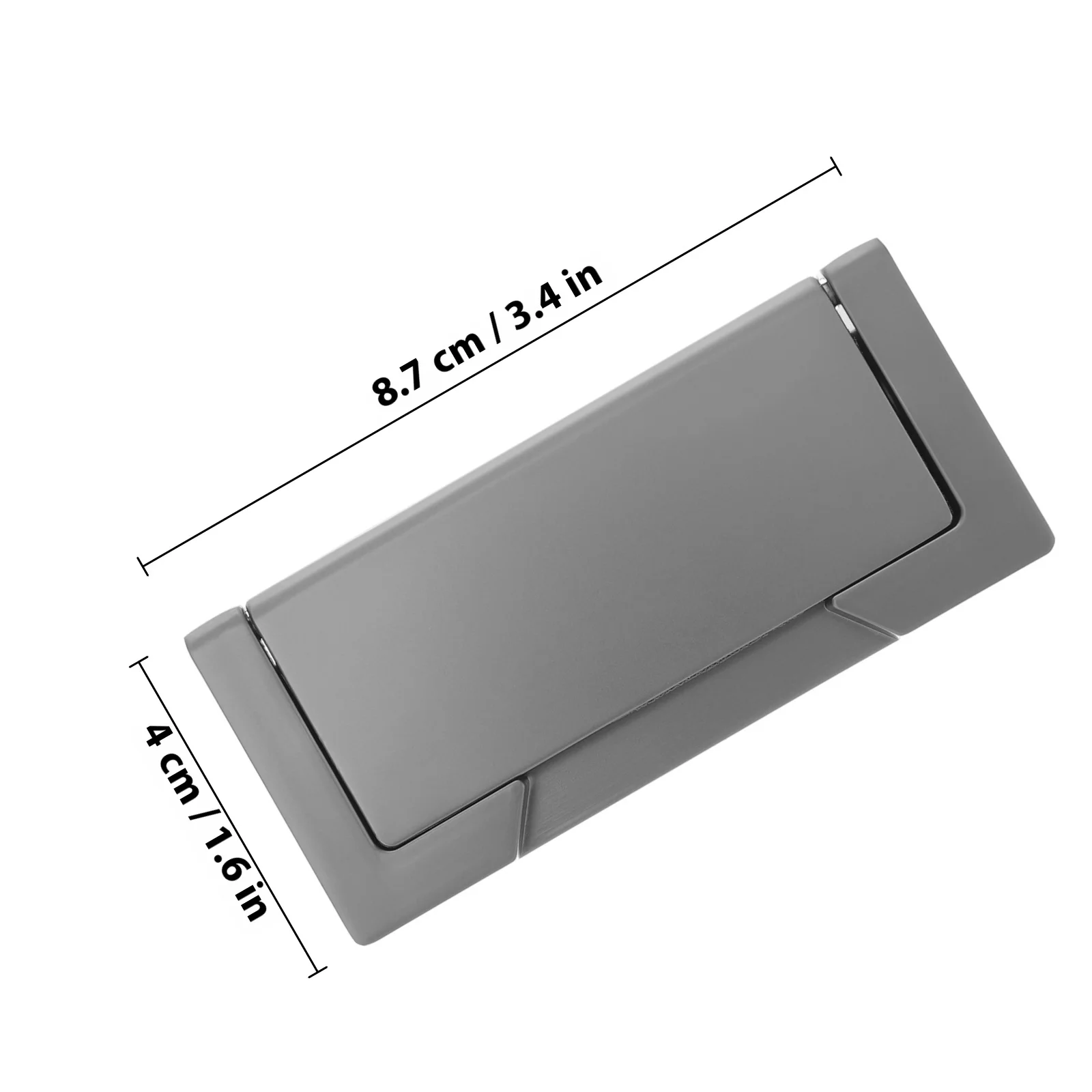 Wardrobe Invisible Drawer Flat Handle Zinc Alloy Durable Heavy Duty Smooth Touch for Cabinets Closets Furniture Pulls