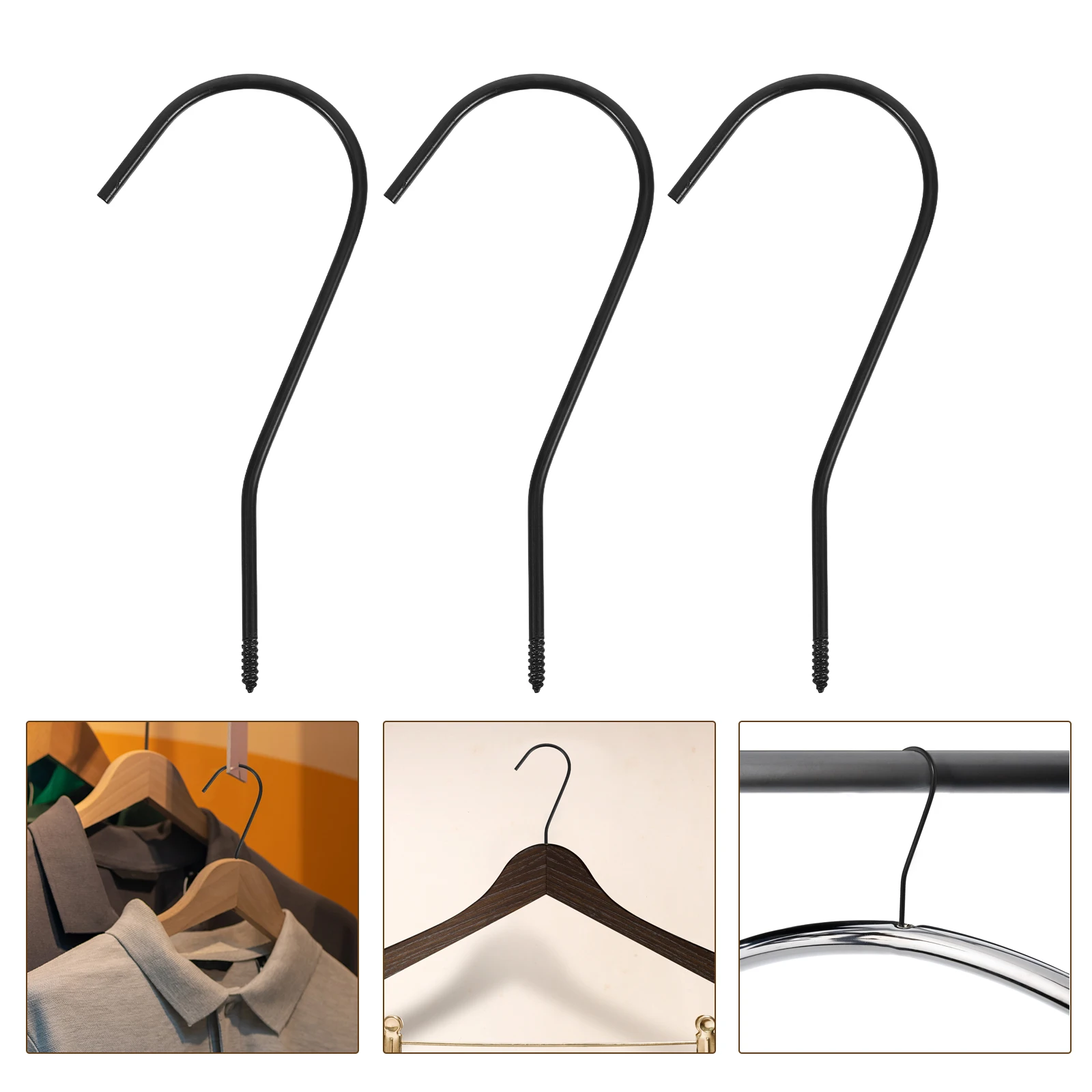 

20pcs 7Round Multi-Purpose Hanger Attachment For Clothes Bags Scarves Closet Hooks Replacement Mini Hanger Hooks