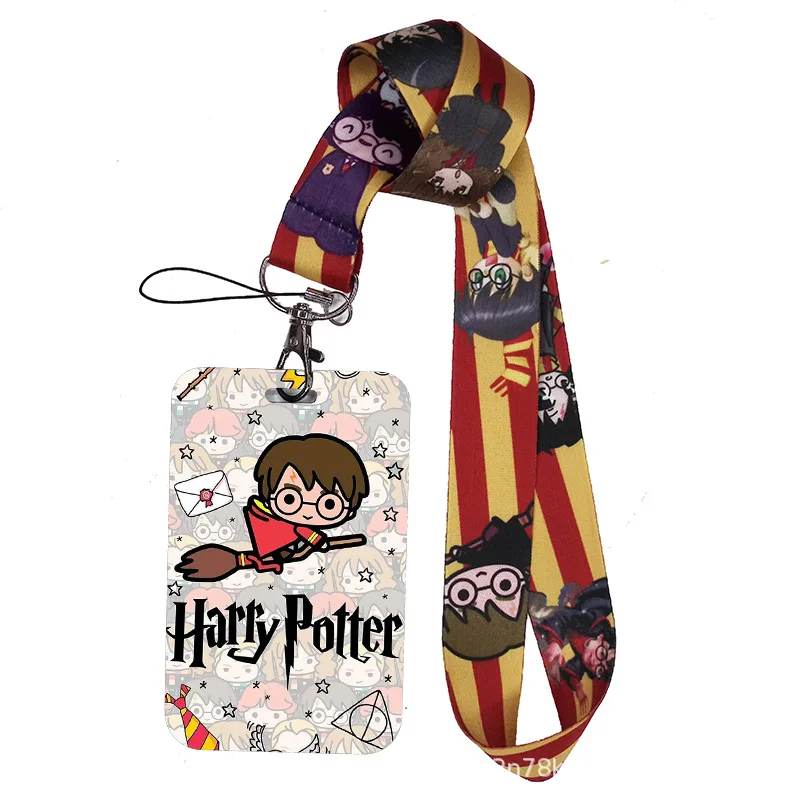 Creative Harried ID Card Holder Neck Strap Pendant Potters Boys Door Badge Holder Lanyards Keychain Girl Credential Case Gift