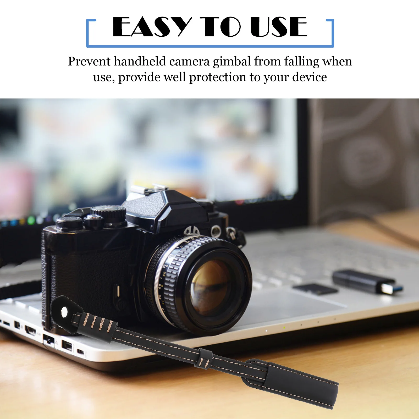 

Handheld Camera Gimbal Wrist Strap Adjustable 14 Screw Metal Secure Stable Connection Protection Compatible for Mobile 2 Camera