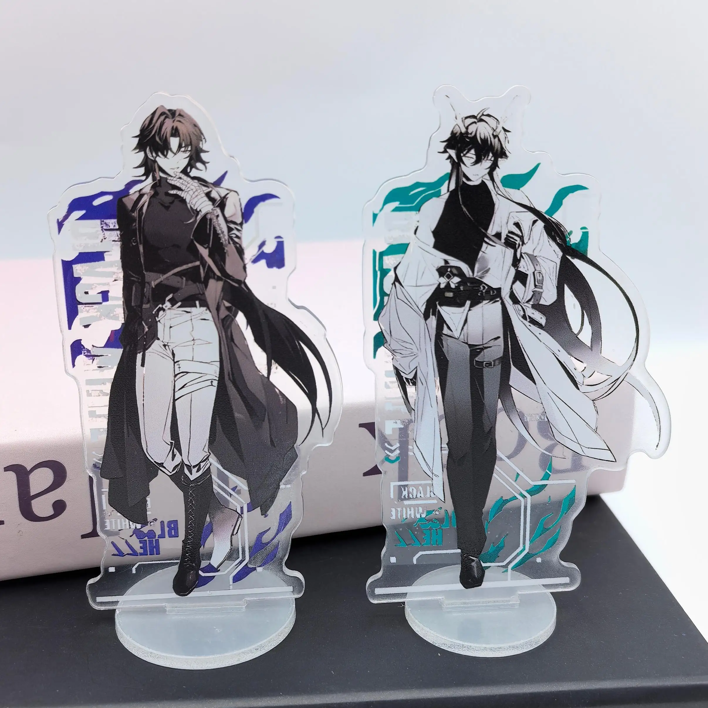 1Pc Anime Games Honkai: Star Rail Suit Cool Aventurine Imbibitor Lunae Character Card Desktop Decoration Acrylic Standing Plate