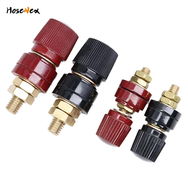 M5 M6 M8 M10 Wire Binding Post Thread Screw Black+Red Set Weld Inverter Clamp Power Supply Splice Connect Battery Terminal