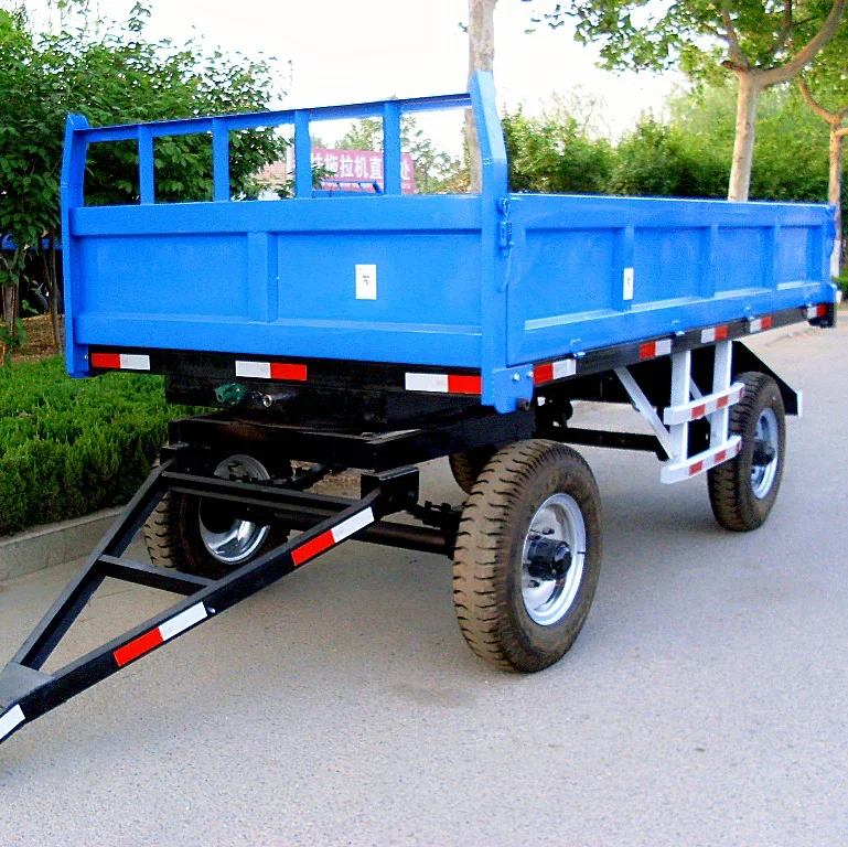 Mini Excavator Trailer Agricultural Tools Farm Tractor Truck Trailer Mounted Farm Trailer