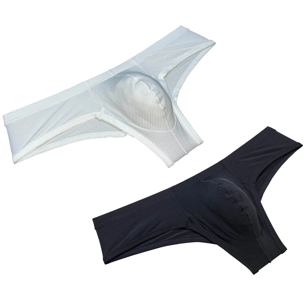 

Cheeky Men's Thong Pin-stripe Bikini Briefs Soft Micro Tangas Comfortable Pouch Underwear Breathable Underpants Sissy Panties