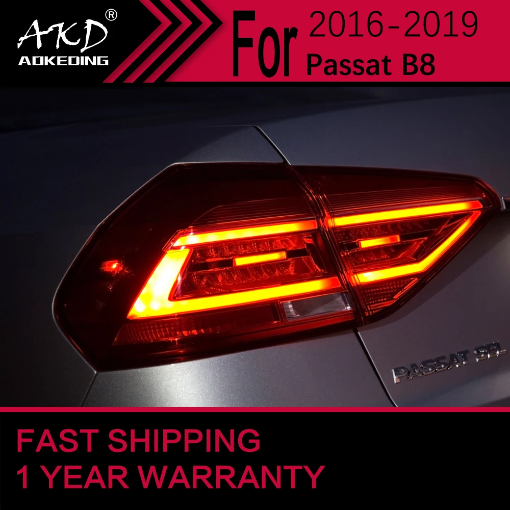 

Car Lights for VW Passat B8 US LED Tail Light 2015-2019 Passat Rear Stop Lamp Brake Signal DRL Reverse Automotive Accessories