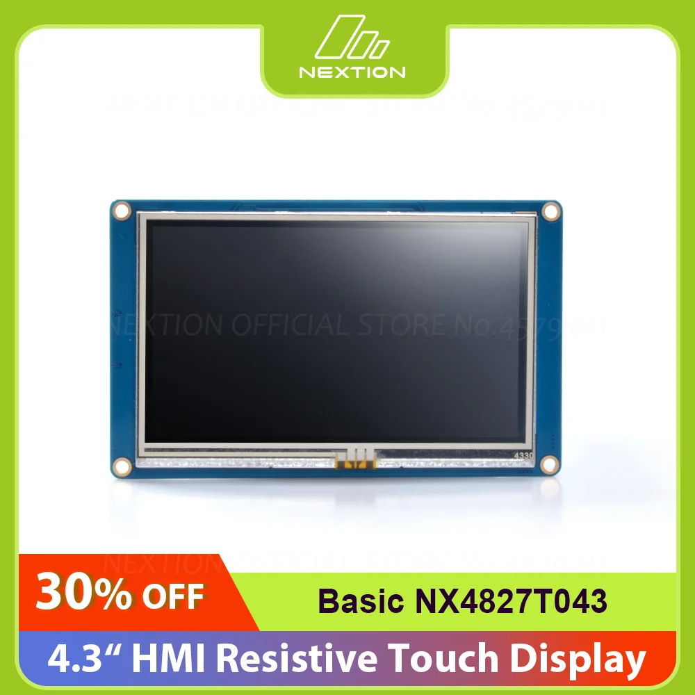 NEXTION NX4827T043 HMI LCD Touch Display - 4.3”  480x272 TFT Intelligent Resistive Touch Screen Module Support Nextion Editor