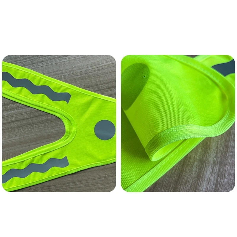 High Visibility V-Shape Safety Vest Fluorescent for Kids Outdoor School