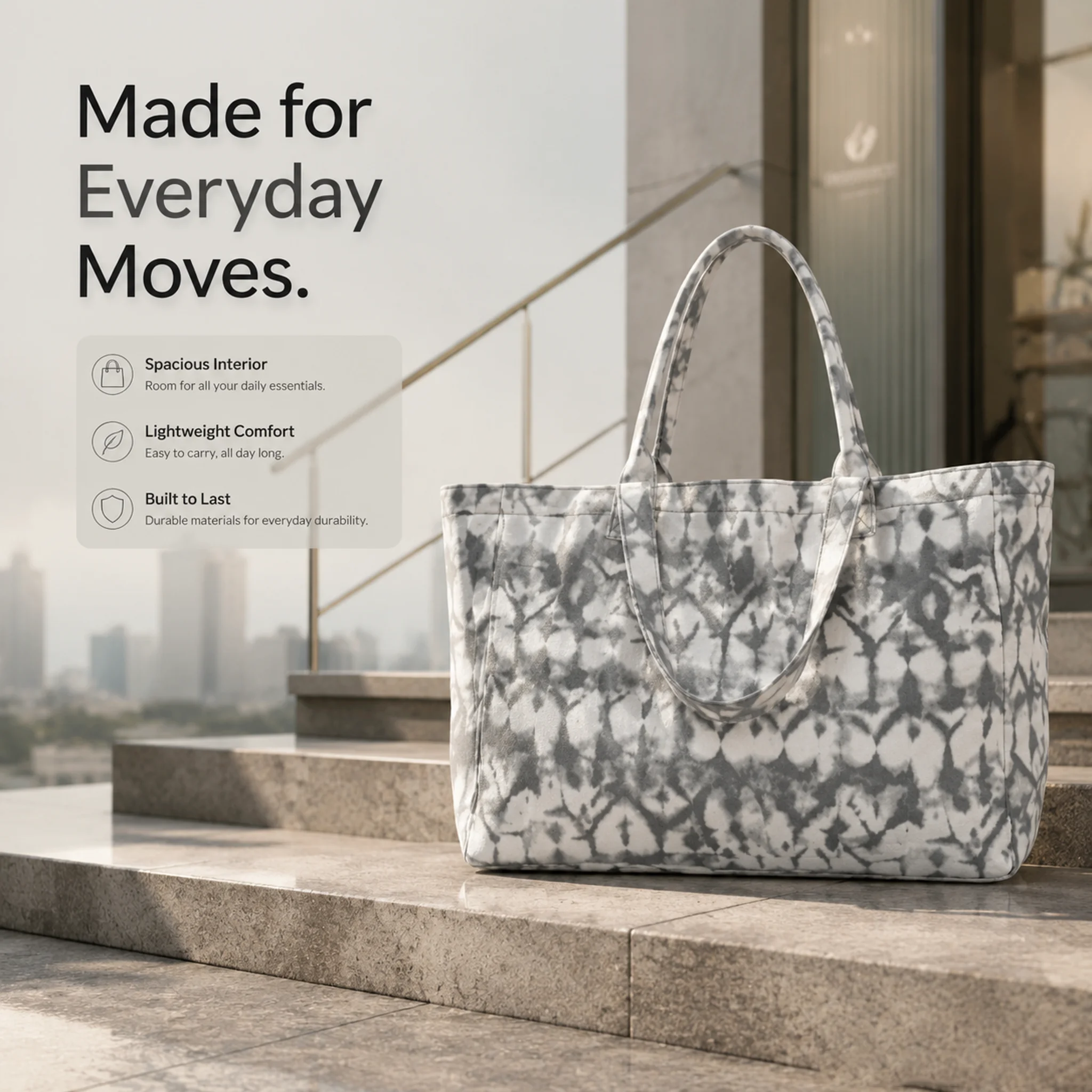 Bolso Tote Tie Dye 2026, Bolso de Hombro de Lona de Gran Capacidad, Ligero, para el Uso Diario, Compras, para Mujer