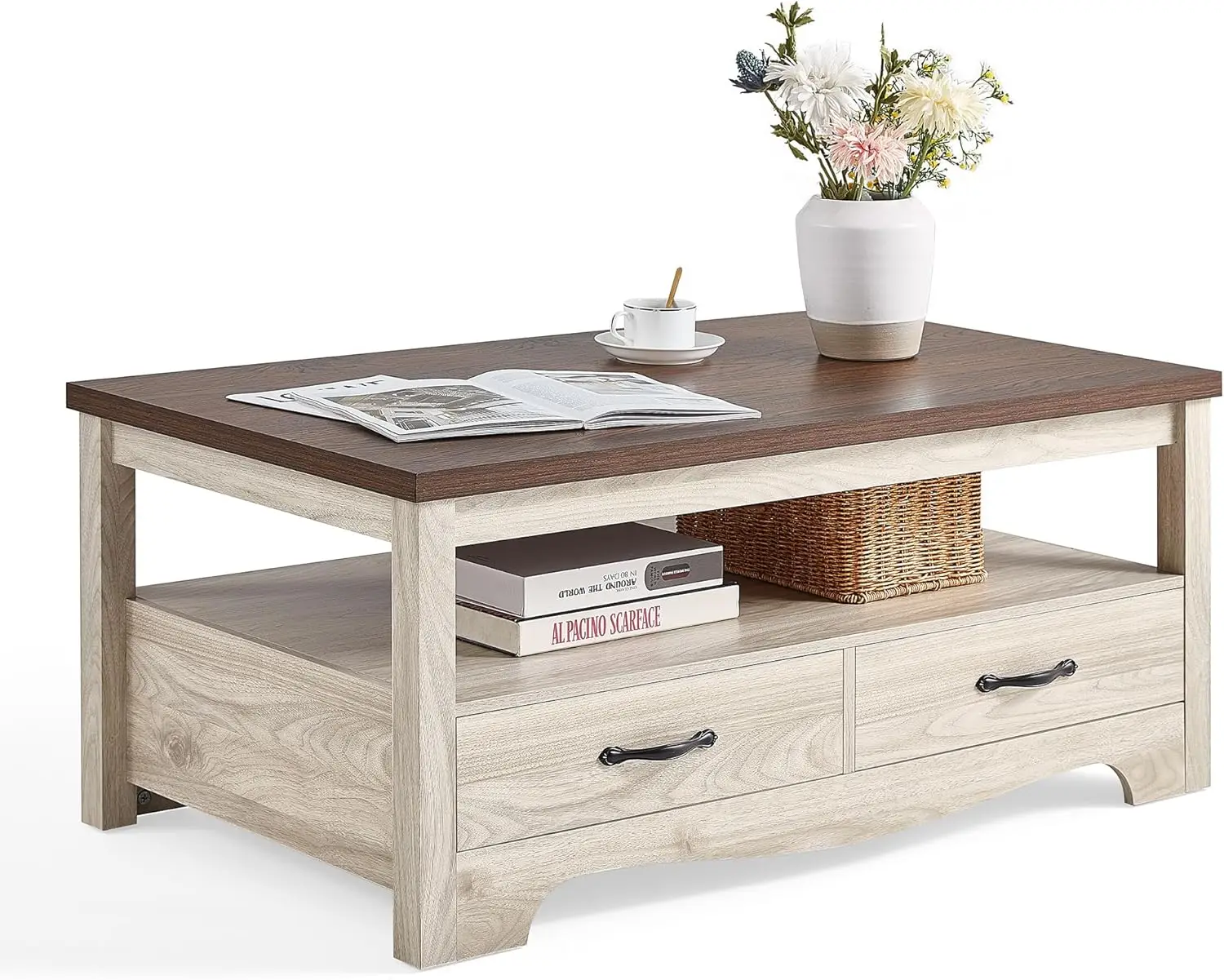 

Кофе Farhouse Sora, ood Coffee для гостиной, открытой зоны отображения и Sora Draers e