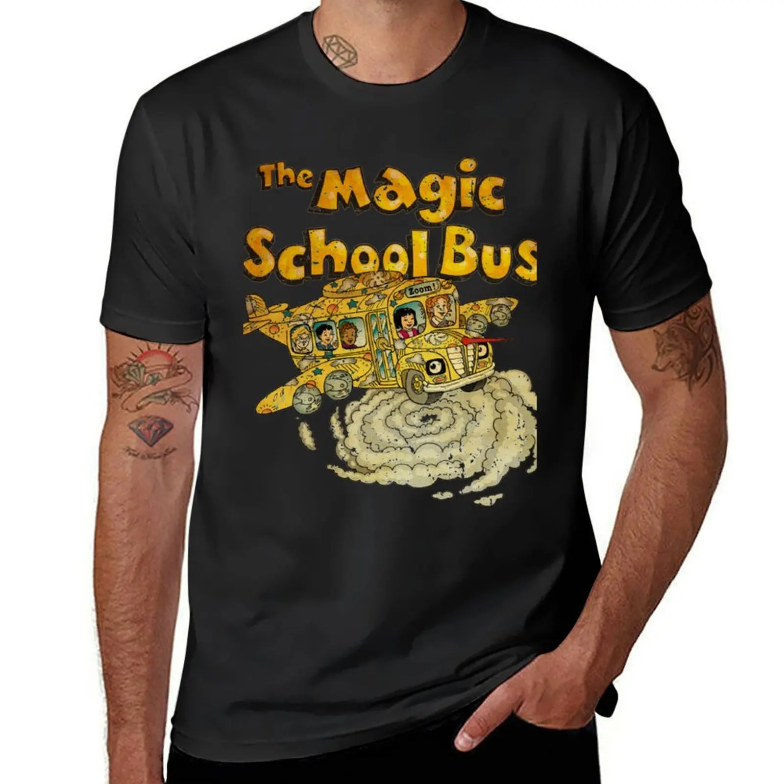 ZOOM THE MAGIC SCHOOL BUS RETRO T-Shirt summer clothes customs design your own funnys Men's t shirts