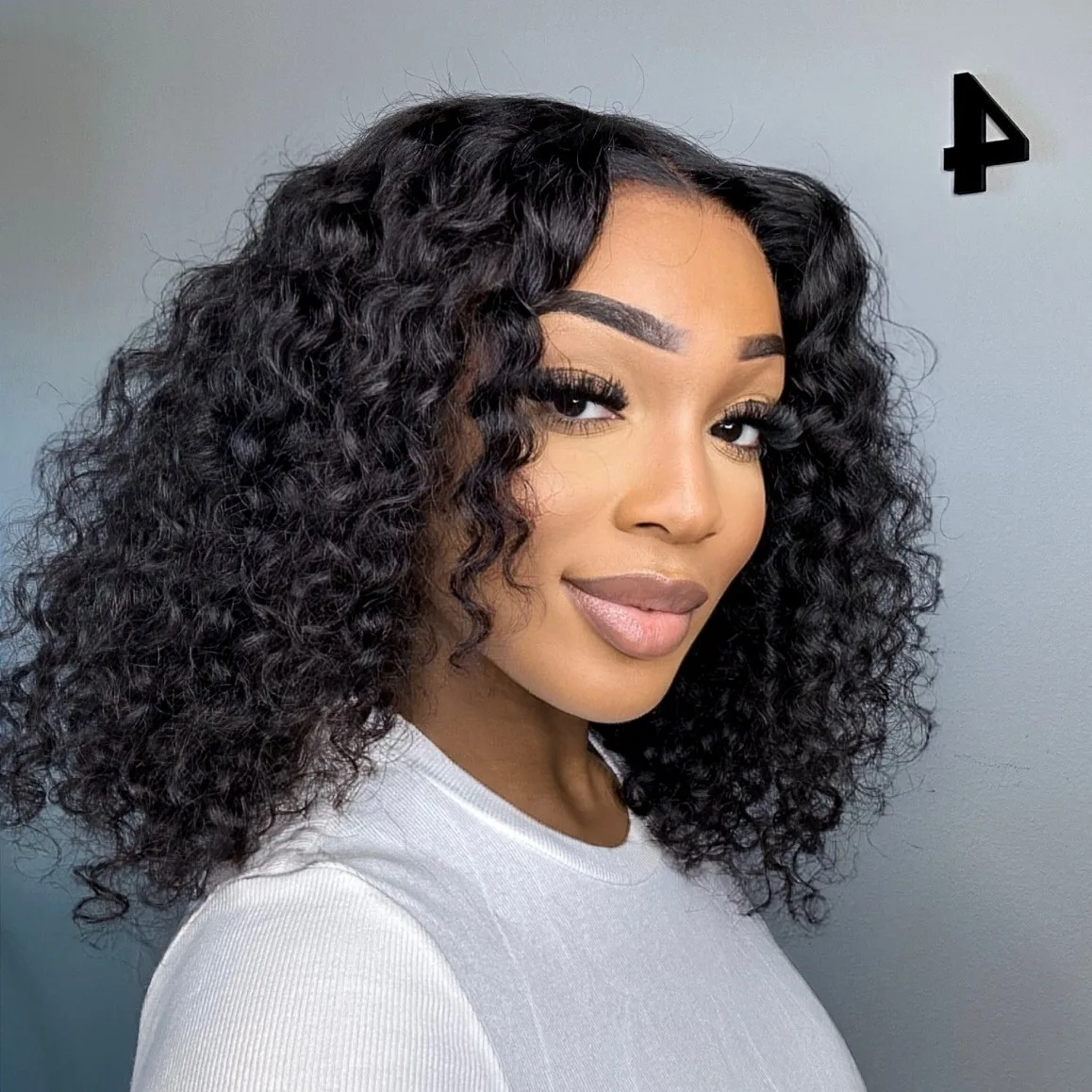 Glueless Bob Wig Ready To Wear Deep Wave 13x4 Lace Frontal Human Hair Wigs 180 Density 100% Human Hair Brazilian Wig For Women