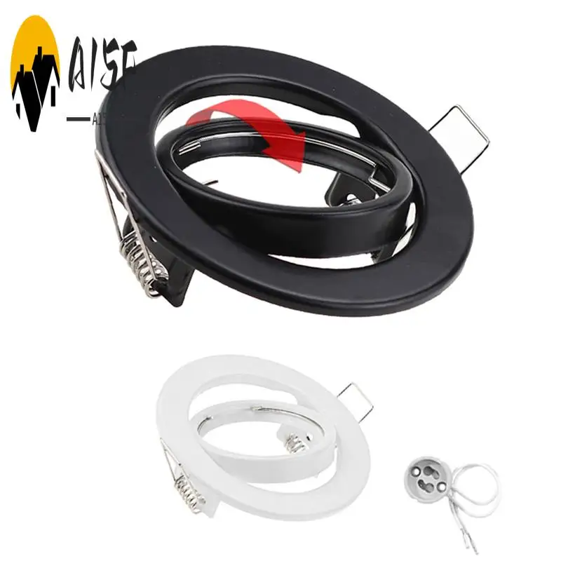 

A15F-LED Spotlights Frame Adjustable Downlight Led Holders Cutout 70Mm For MR16 GU10 Bulb Holder Recessed LED Spot Light
