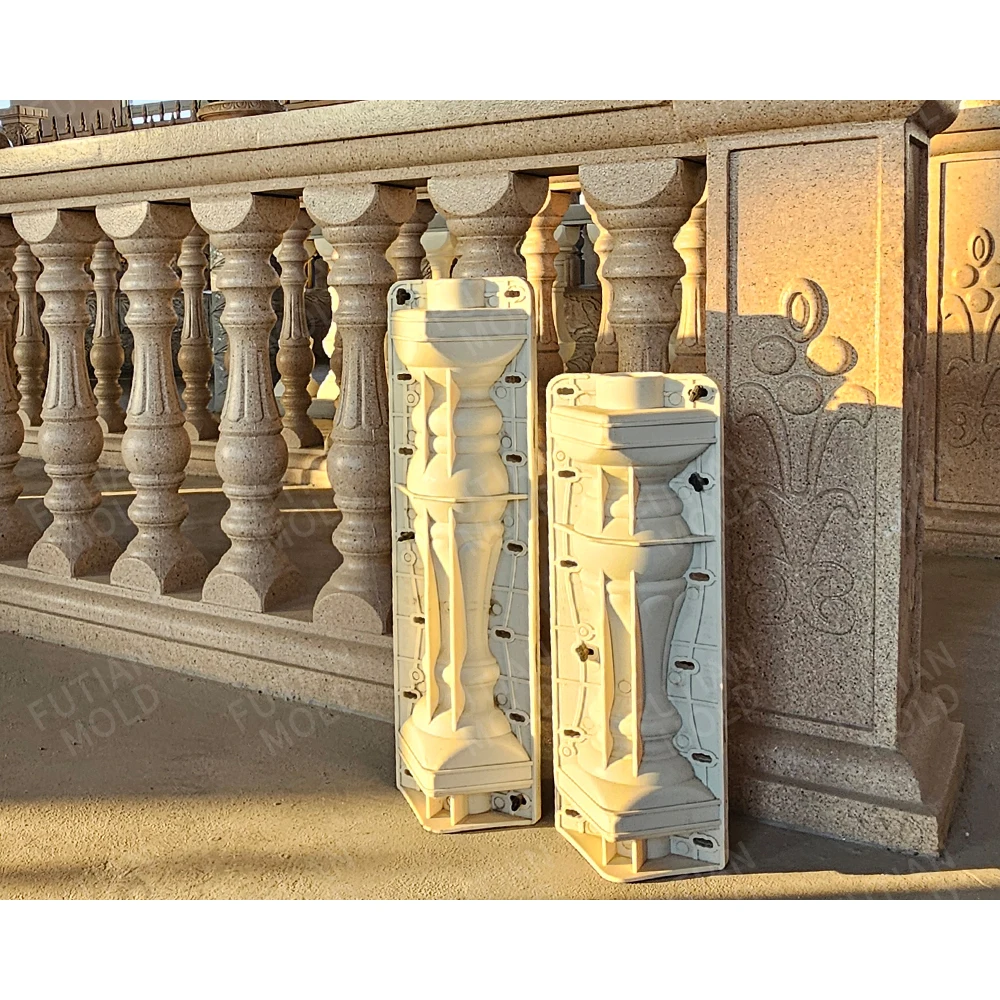 

Concrete Barrier Mould Precast Barrier Guide Rail Concrete Mould Plastic Precast Outer Concrete Cement Balcony Barrier Mould